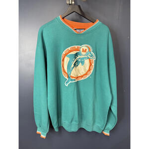Vintage 1990s Miami Dolphins NFL Starter Waffle Sweatshirt